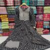 PURE COTTON ANARKALI WITH BOTTOM PRIN TED DUPATTA WITH PRINTED COTTON